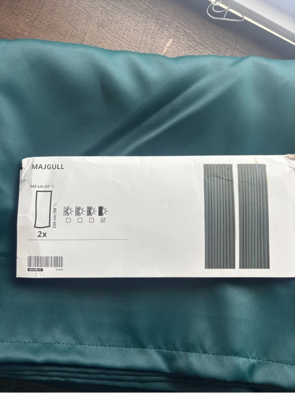 IKEA Majgull Blackout Curtains 98”